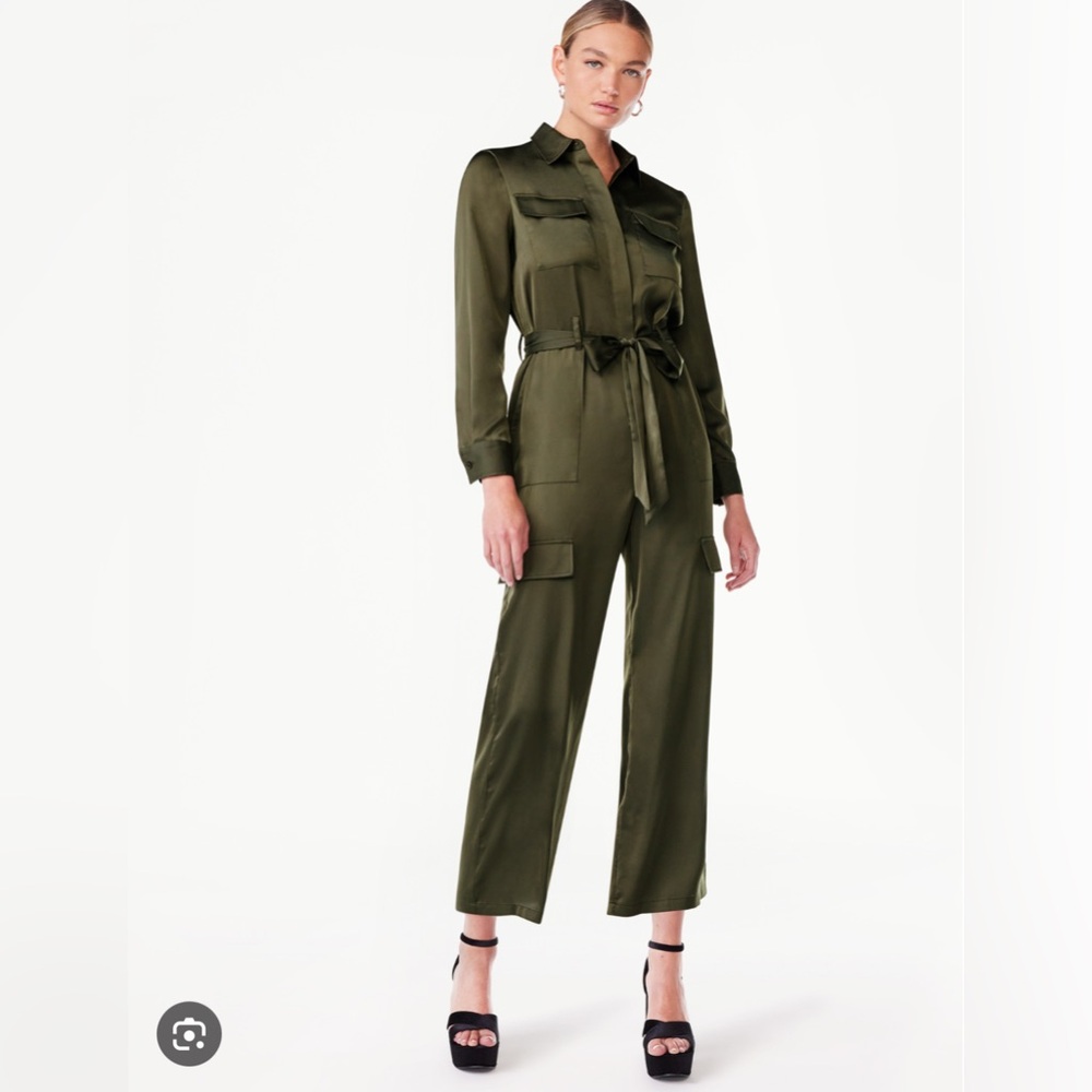 Olive jumpsuit. Sz Xxl
